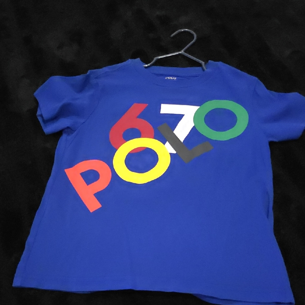 Polo by Ralph Lauren Kids Shirt in Blue with Multicolor Logo